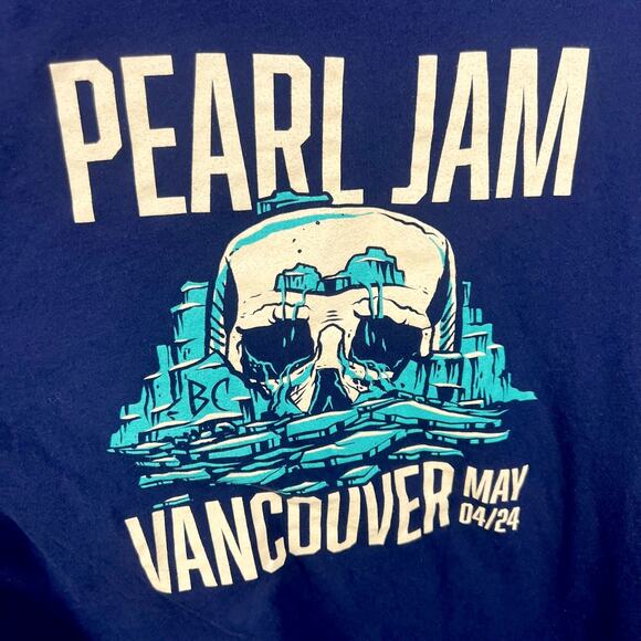 Men's Pearl Jam Vancouver 04/24 Skull Concert T-Shirt - Size XL - Picture 5 of 5